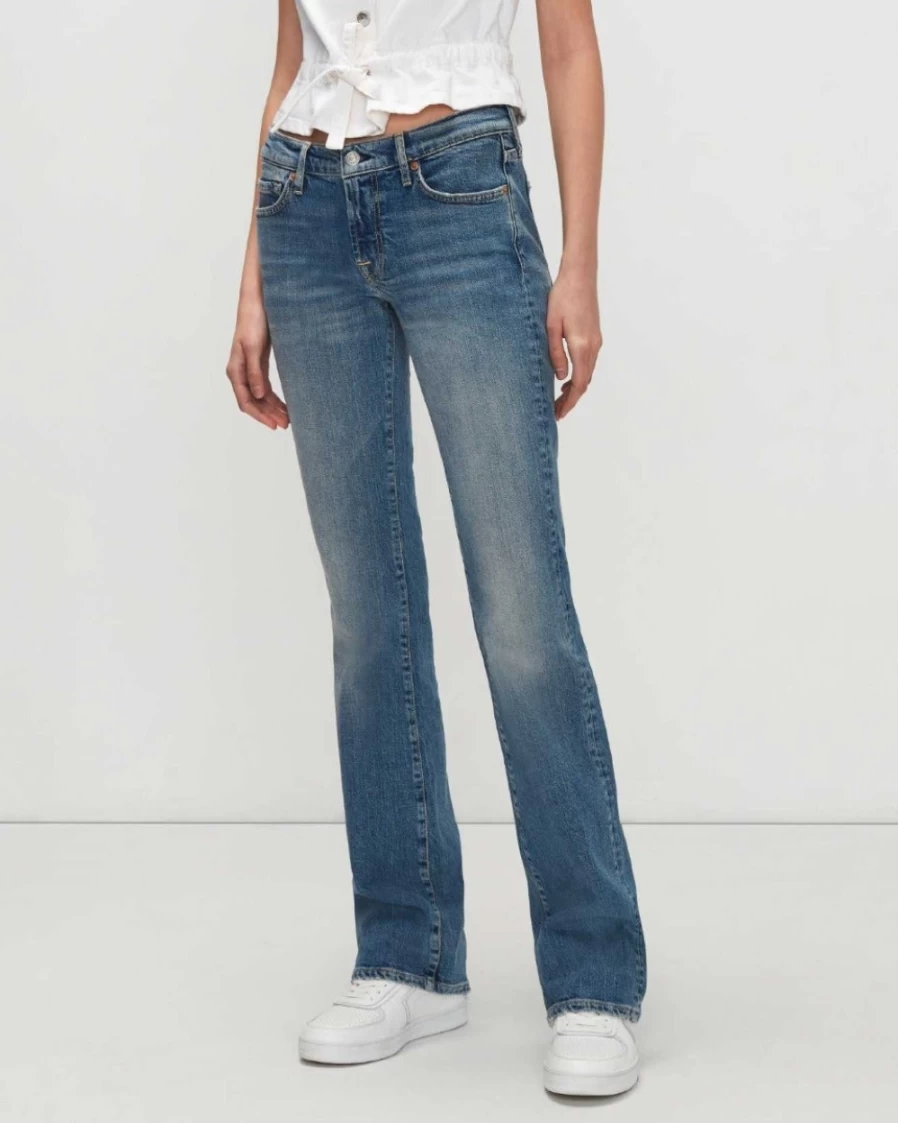 7 For All Mankind Women's Spruce Bootcut Denim Jeans - Original Fit