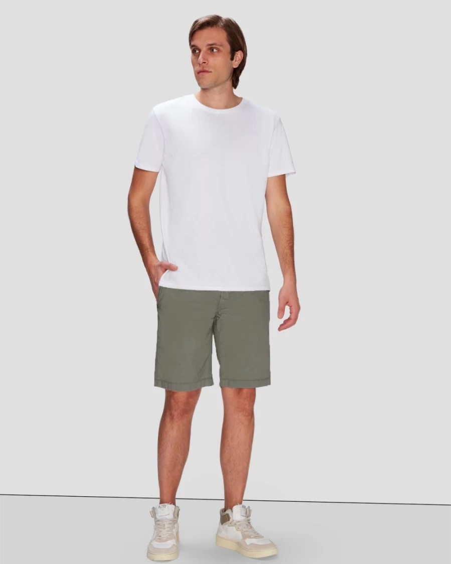 7 For All Mankind Men's Airweft Twill Chino Shorts in Thyme