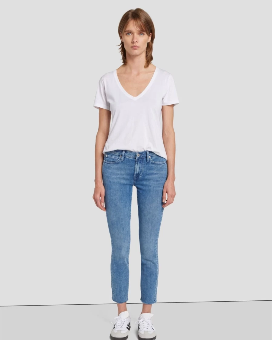 7 For All Mankind Women's Left Hand Roxanne Ankle Boots in Vive