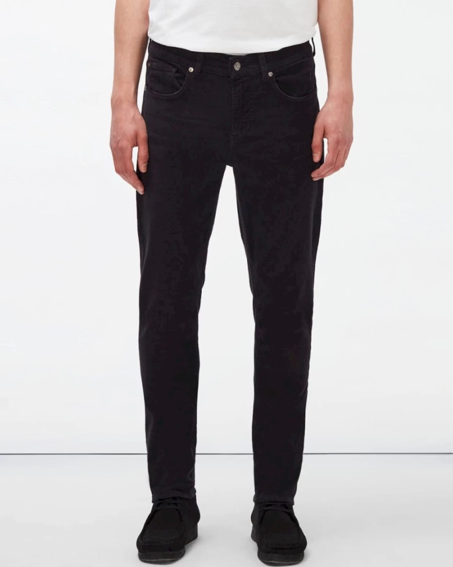 7 For All Mankind Men's Slim Fit Tapered Navy Corduroy Pants