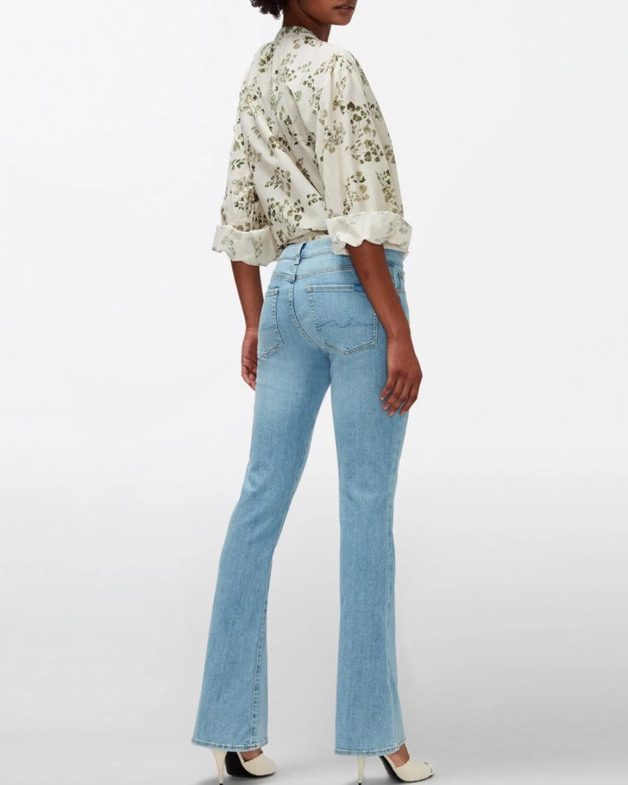 7 For All Mankind Women's Slim Illusion Bootcut Jeans - Playbook Wash