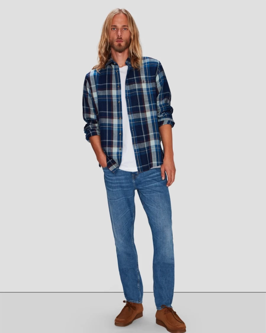 7 For All Mankind Men's Earthkind Stretch Tek Adrien In Nomad Jeans