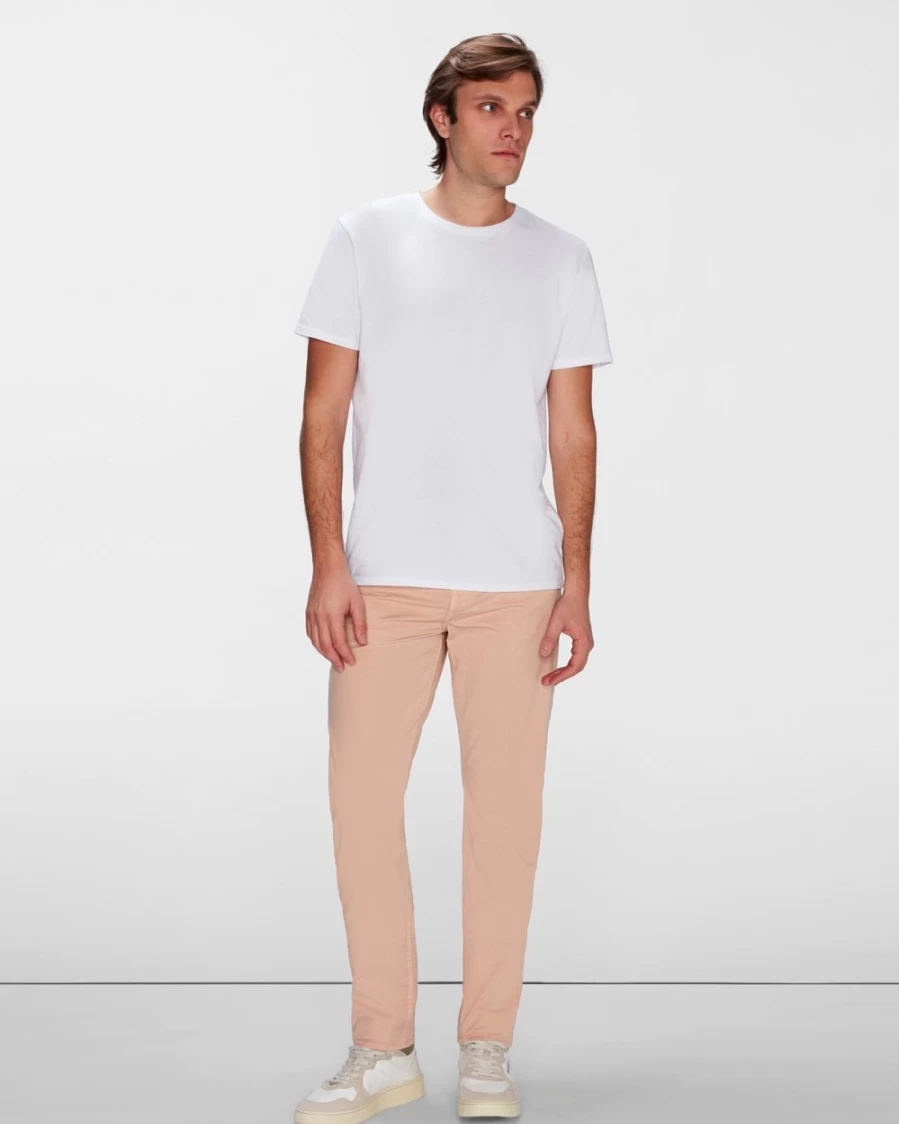 7 For All Mankind Men's Airweft Twill Adrien 5 Pocket Tangerine Chino Pants