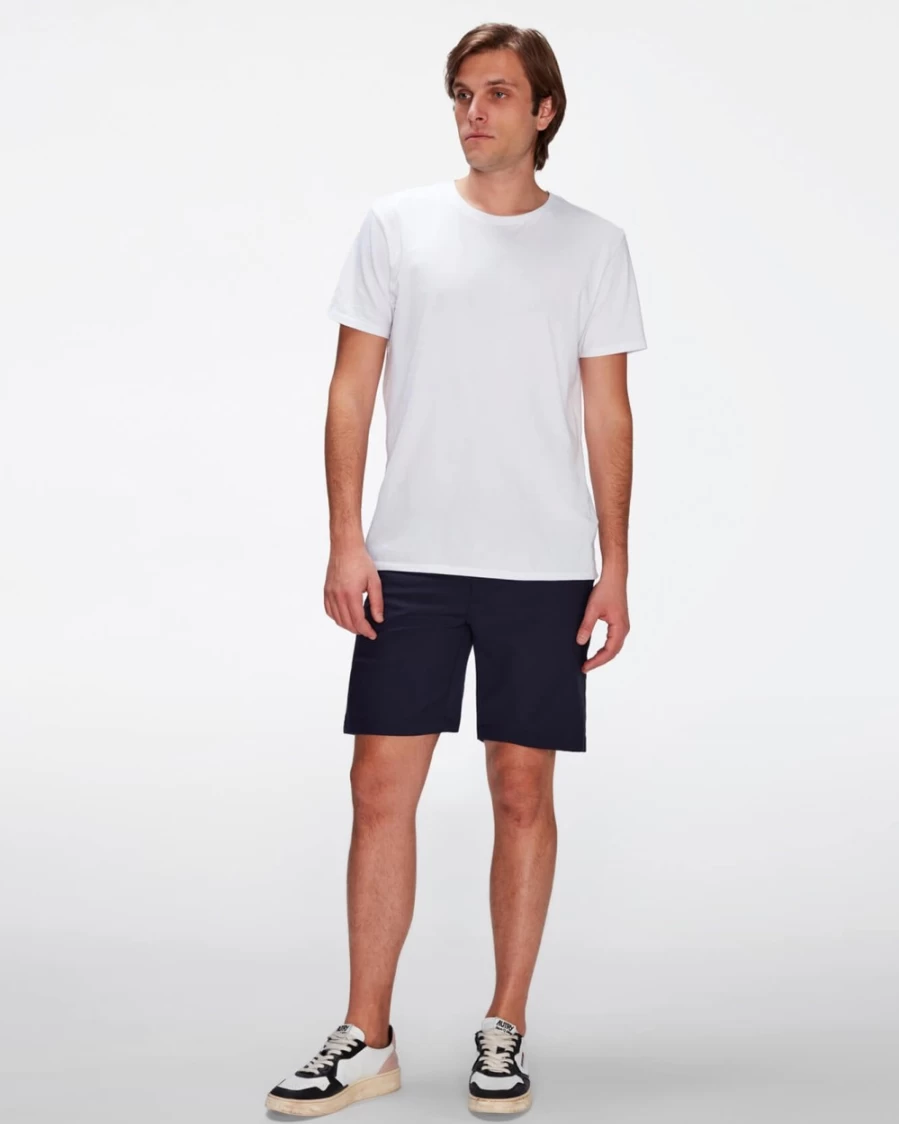 7 For All Mankind Men's Tech Series Shorts - Navy Blue Casual Comfort Fit