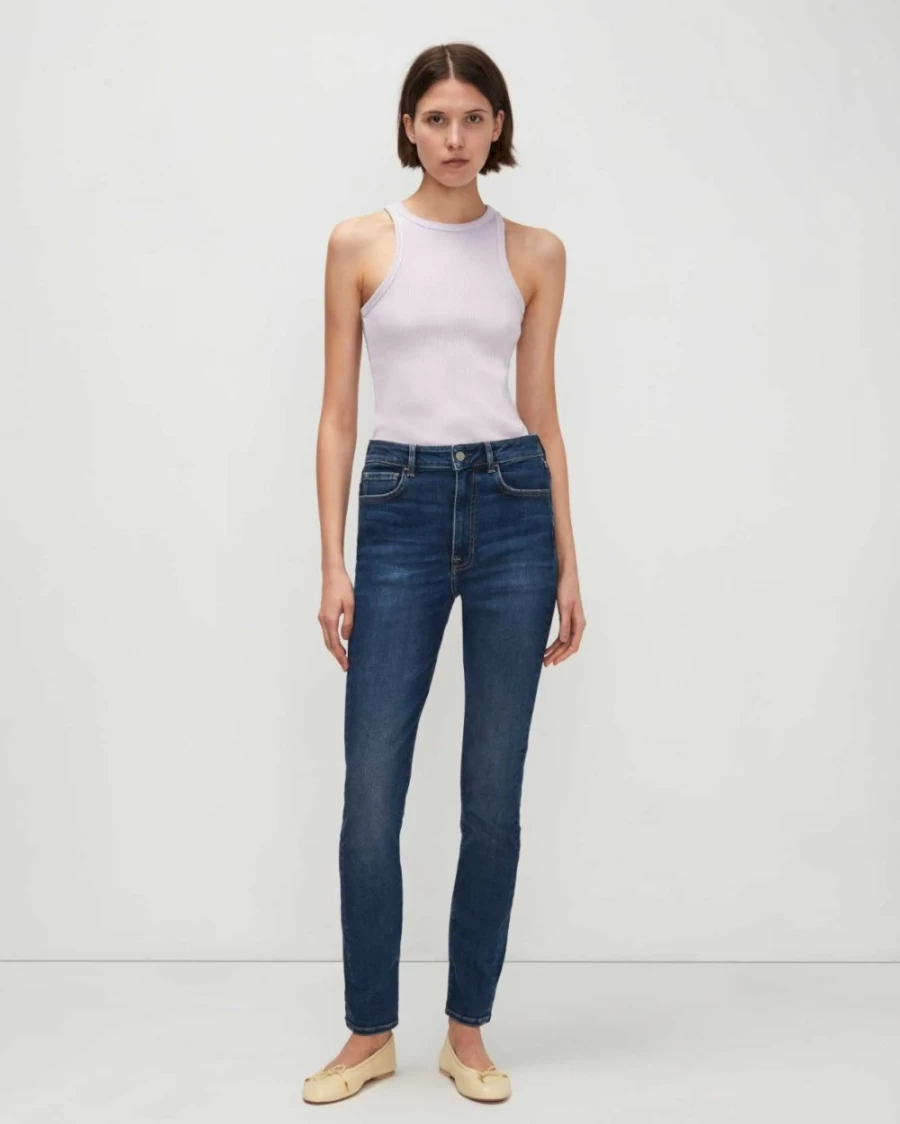 7 For All Mankind Women's Sophie Blue Ultra High Rise No Filter Skinny Jeans