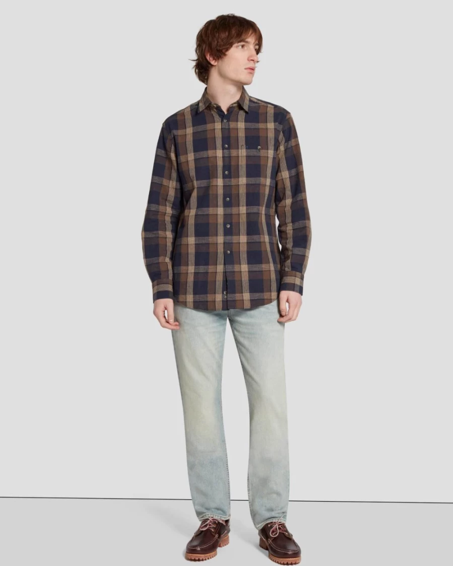 7 For All Mankind Men's Heritage Straight Fit Jeans - Take The Road Style