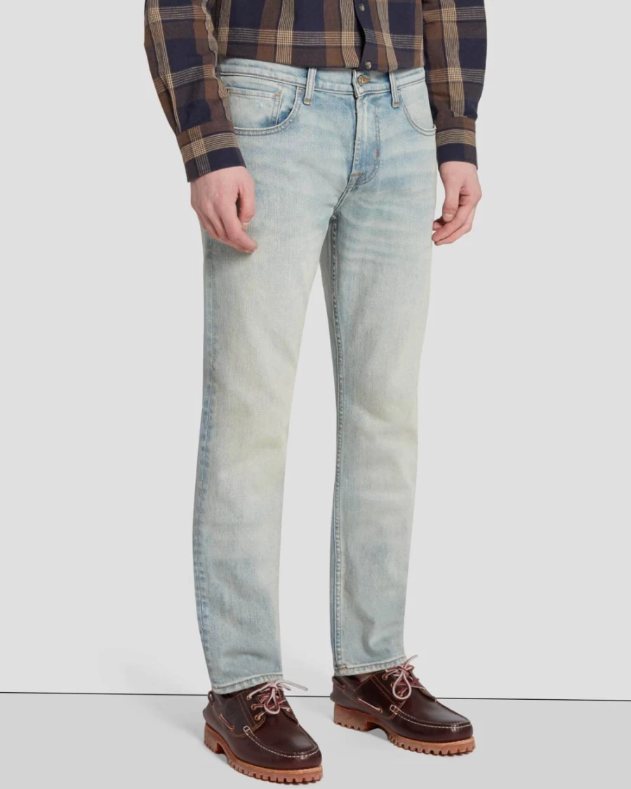 7 For All Mankind Men's Heritage Straight Fit Jeans - Take The Road Style