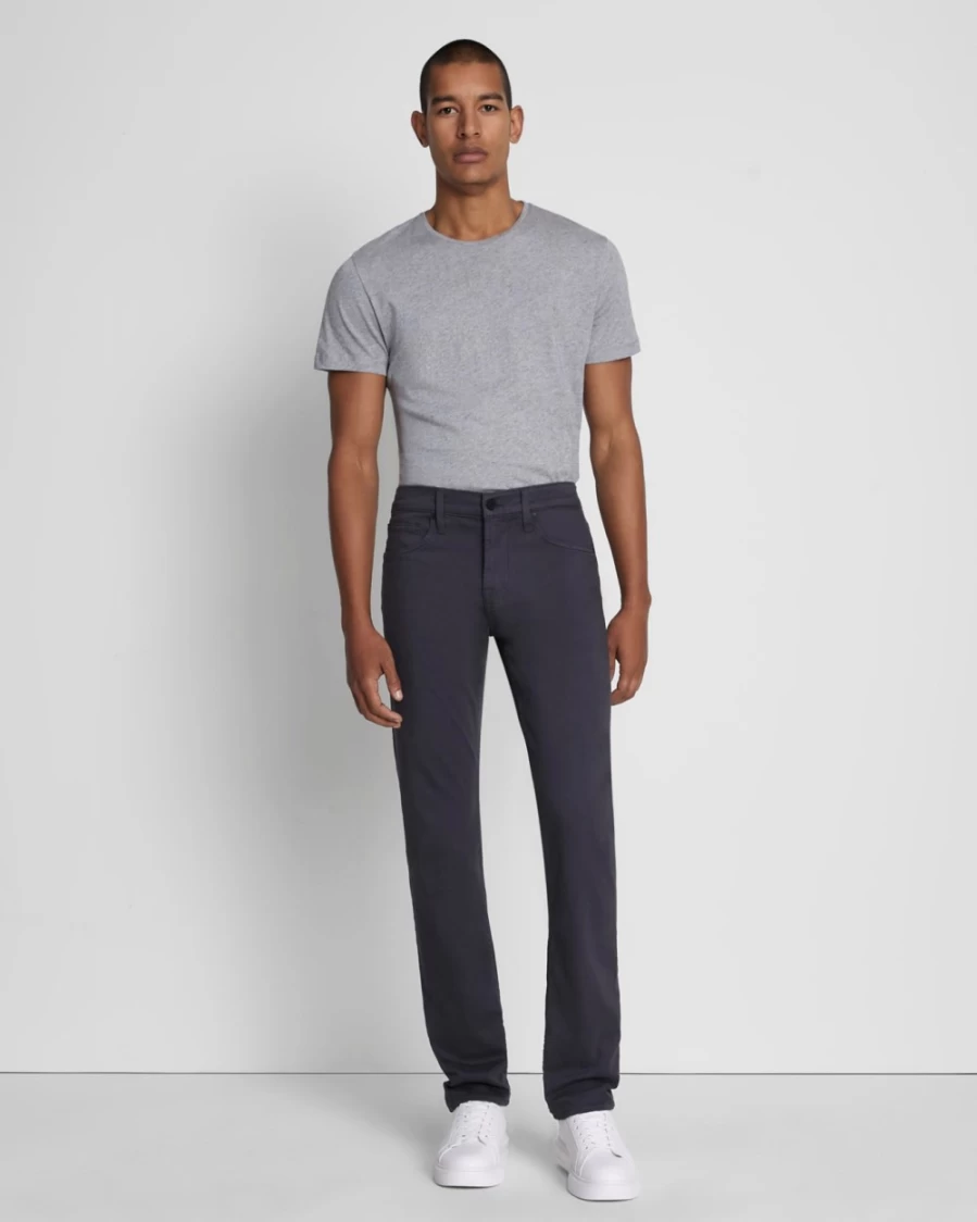 7 For All Mankind Men's Luxe Performance Plus Slim Fit Jeans in Gunmetal Wash