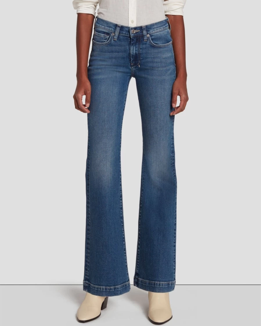 7 For All Mankind Women's Tailorless Dojo Dark Denim Jeans in New York