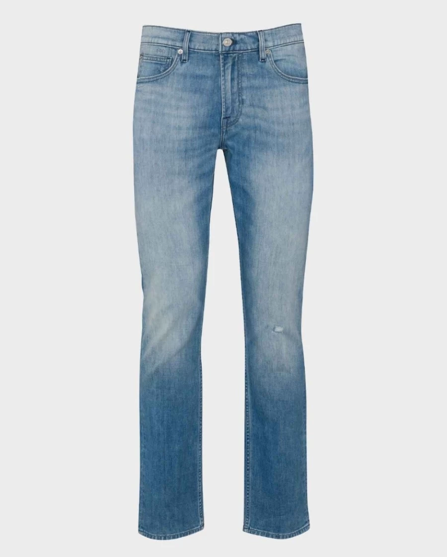 7 For All Mankind Men's Luxe Performance Slim Fit Jeans in New River Wash