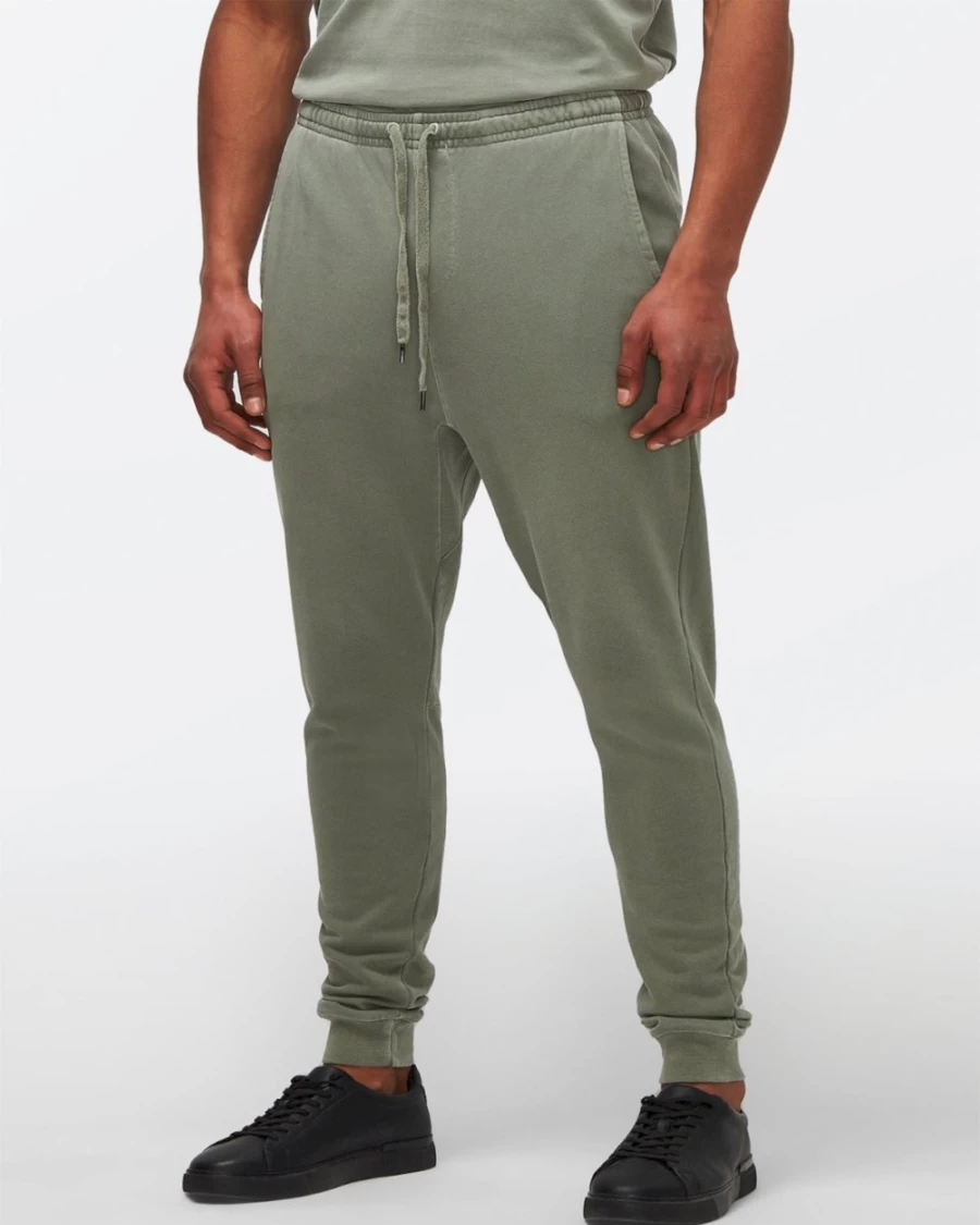 7 For All Mankind Men's Light Army Mineral Dye Jogger Pants