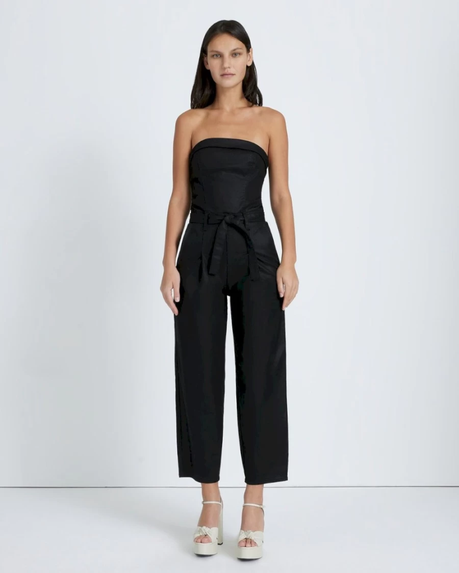 7 For All Mankind Women's Coated Balloon Leg Jumpsuit - Rabbit Hole Style